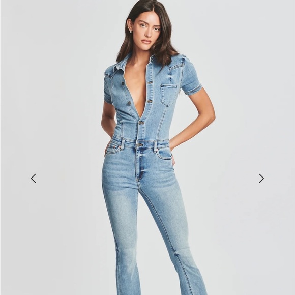 SER.O.YA Womens Fallon Jumpsuit Flare Bottoms in Sorrento Sz Small.  NWT - Picture 1 of 8